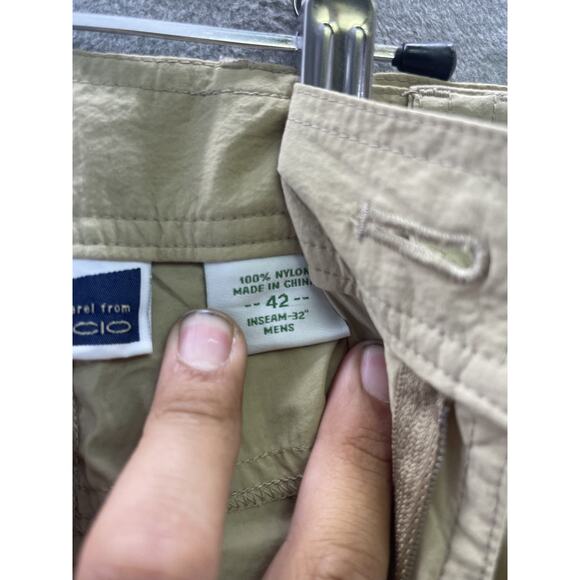 Exofficio Pants Mens 42x32 Khaki Utility Vented Insect Shield Regular Straight - Picture 4 of 8